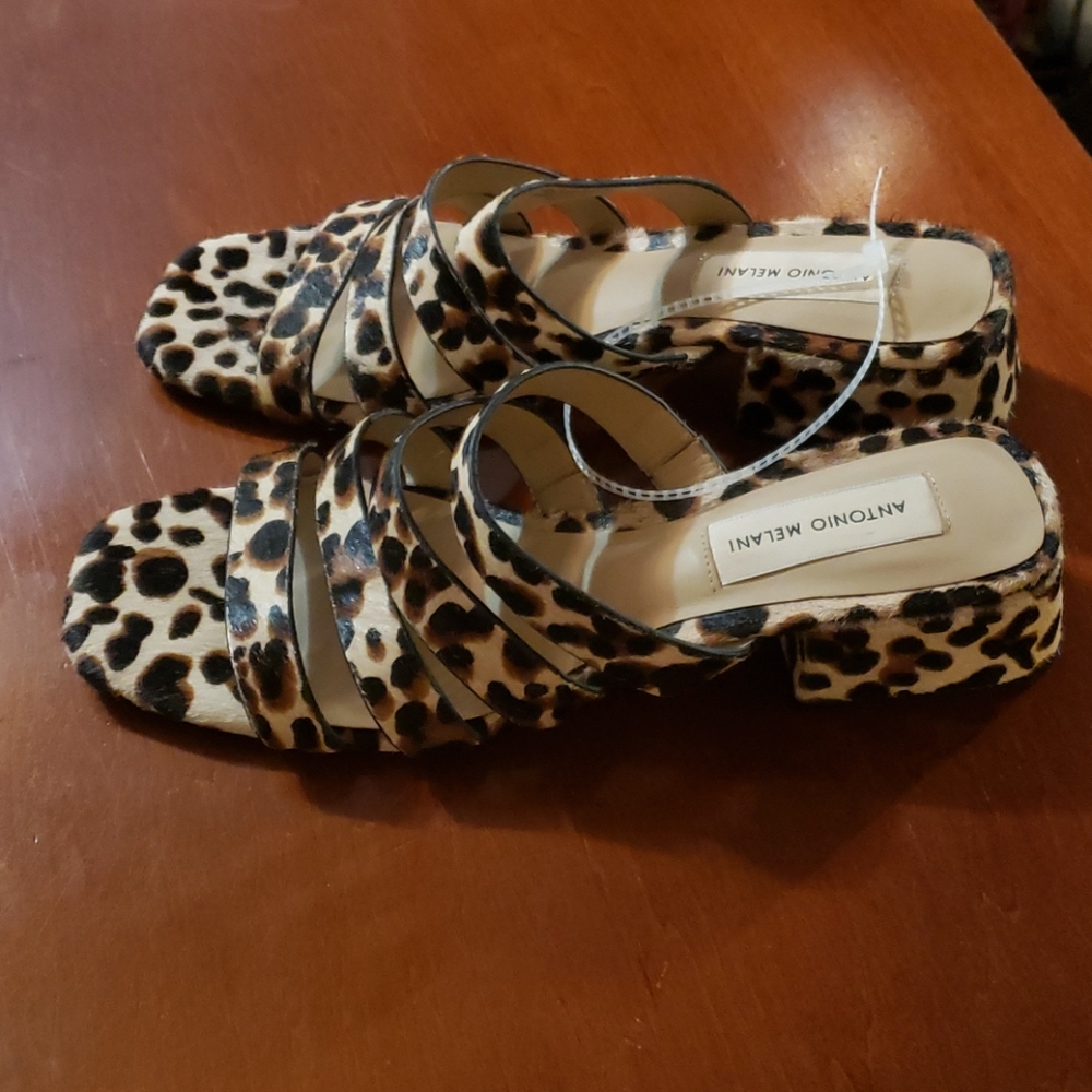 Antonio Melani sandals, color leopard, size 8 M - Picture 2 of 6